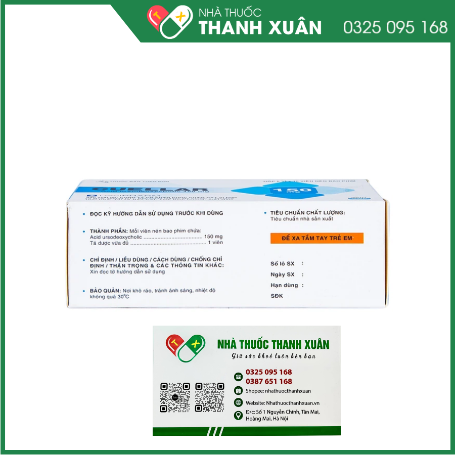 Cuellar 150 mg trị sỏi mật